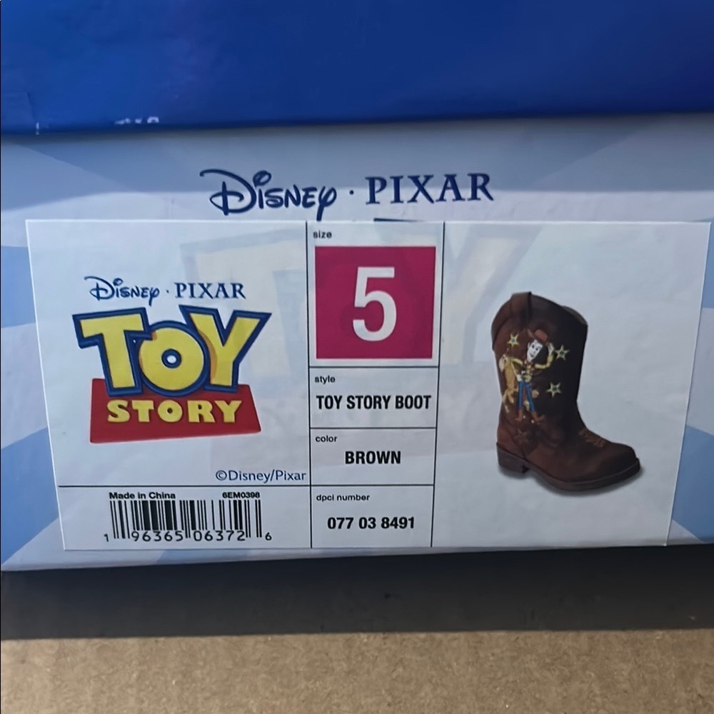 Disney Brown Toy Story Boots with Buzz Lightyear - Picture 6 of 6